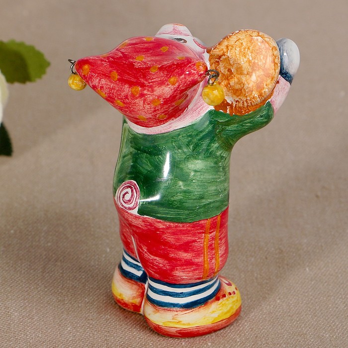 Сувенир «Прорсёнок Ниф-ниф», 6х5х9,5 см, ярославская майолика