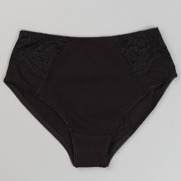 Трусы женские слипы 079т цвет чёрный, р-р 46