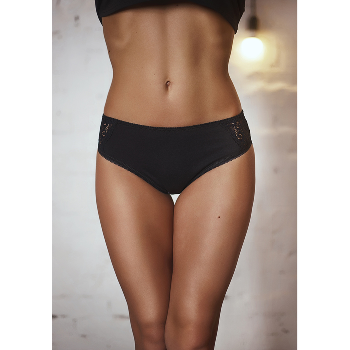 Трусы женские слипы 055т цвет чёрный, р-р 54