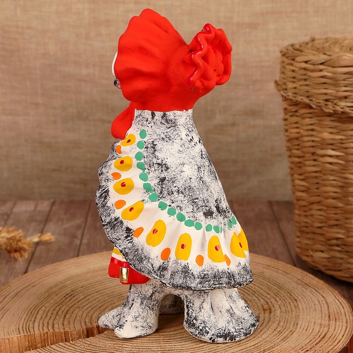 Дымковская игрушка "Сова пёстрая"