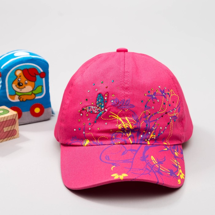 Кепка "Бейсболка", размер 52-54 см, цвет розовый 3846