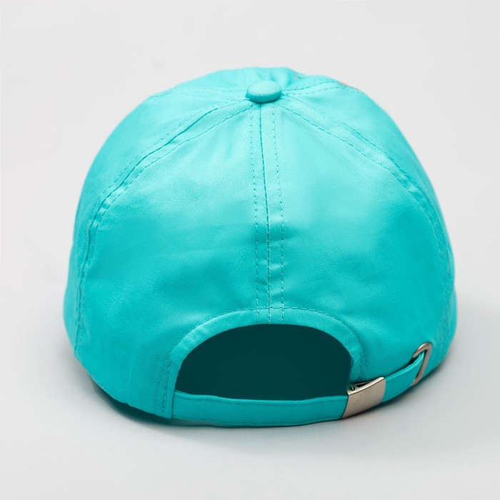 Кепка "Бейсболка", размер 52-54 см, цвет бирюзовый 3847