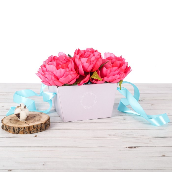 Коробка переноска квадратная «Розовая», 16,8 х 17 х 10,2 см