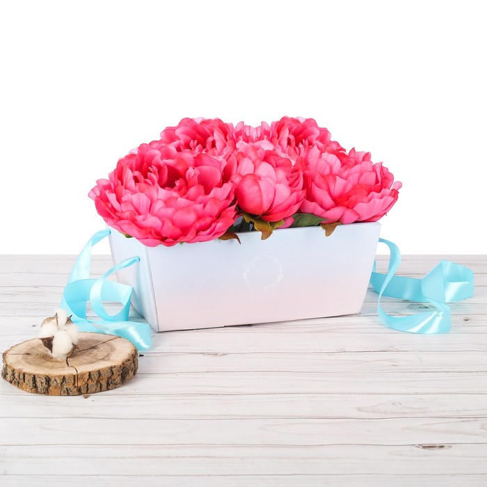 Коробка-переноска прямоугольная «В пастельных тонах», 25,8 × 17 × 10,2 см