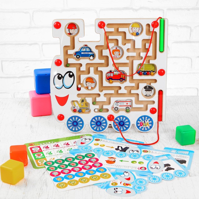 Магнитный лабиринт "Паровозик"