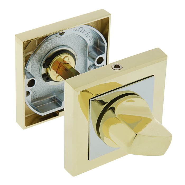 Накладка дверная, Clasico, квадратная, цвет золото