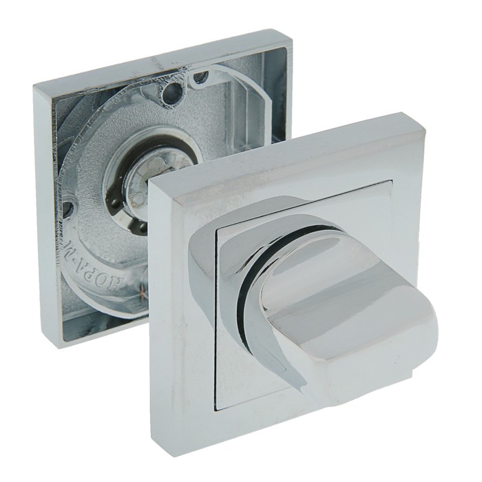 Накладка дверная, Clasico, квадратная, цвет хром