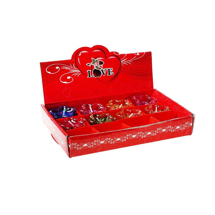 Свечи гелевые (набор 12 шт) "Цветочек"