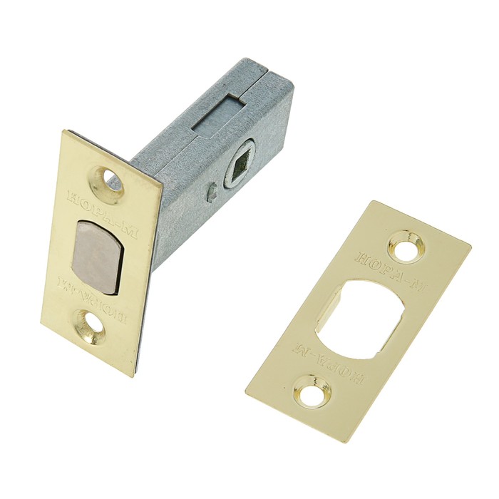 Задвижка дверная З-45, цвет полированная латунь