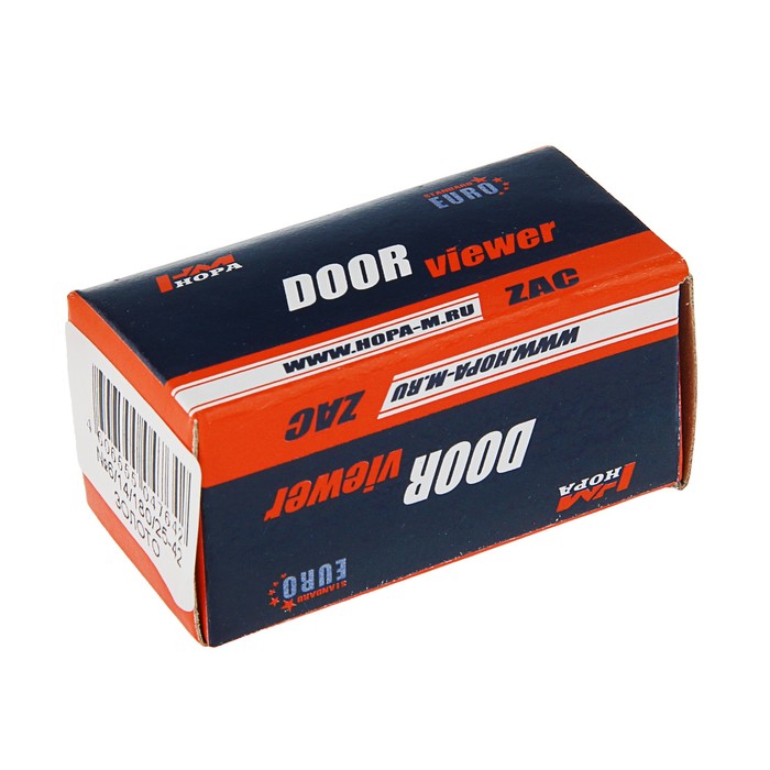 Глазок дверной, L=25-42 мм, d=14 мм, со шторкой, цвет золото