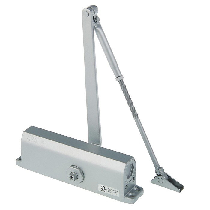 Доводчик дверной №5S, до 160 кг, морозостойкий, серый