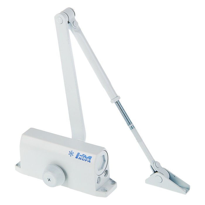 Доводчик дверной №2s F, до 50 кг, морозостойкий, белый