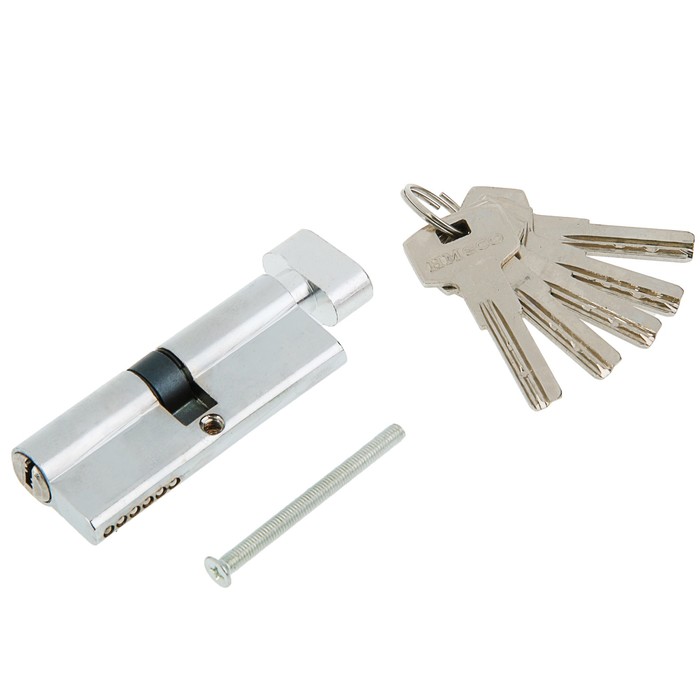 Цилиндровый механизм ЕСО Z ЛПВ-80, 40-40, цвет хром