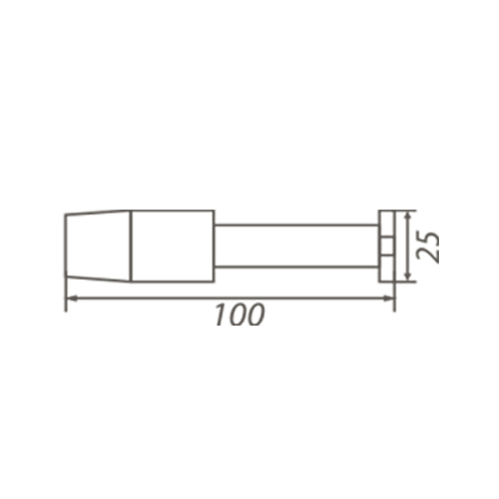 Ограничитель дверной 104, настенный, цвет античная медь