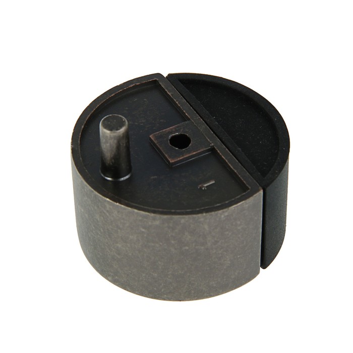 Ограничитель дверной 113, настенный, цвет застаренное серебро