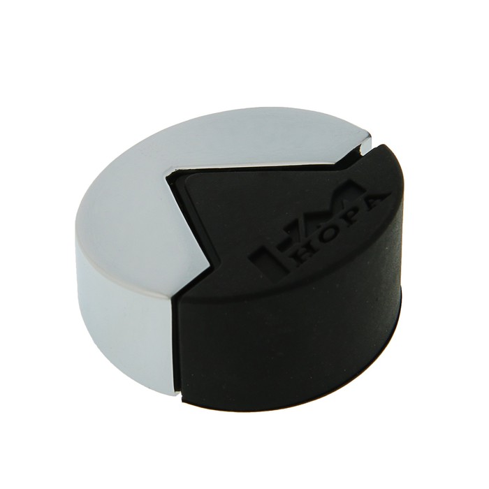 Ограничитель дверной 114, напольный, цвет хром