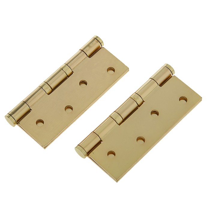 Петля универсальная  4"-2ВВ FHP, без колп.,100х75х2.5 мм, №2, цвет матовая латунь