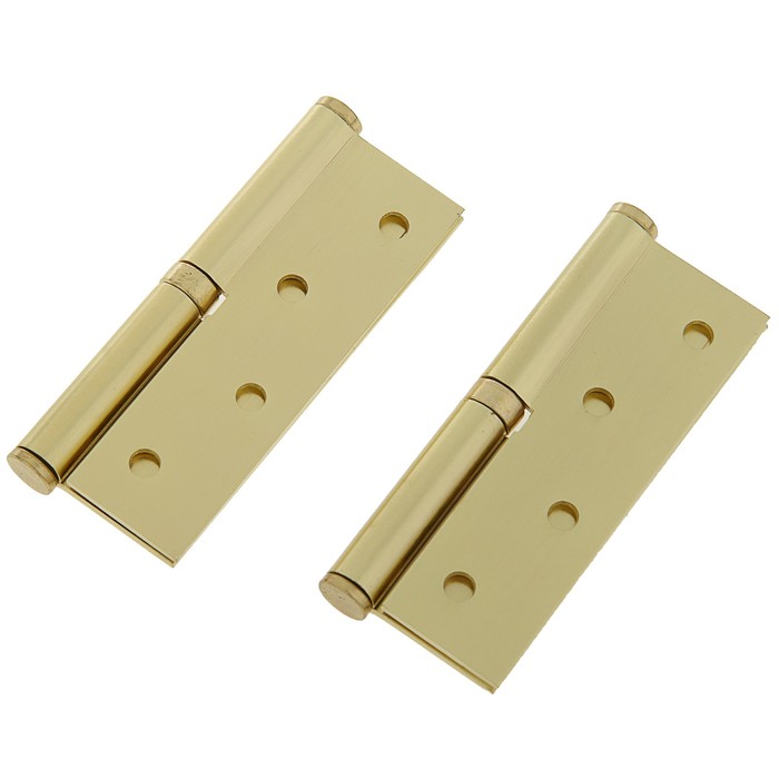 Петля 750-4"-FHP-ECO, левая, 100х70х2.5 мм, цвет матовая латунь