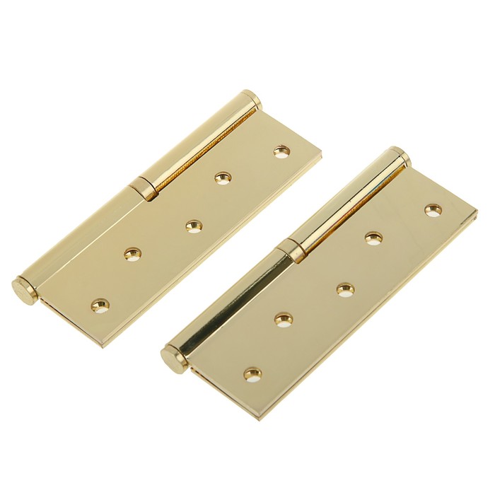 Петля 750-5"-FHP-ECO, покр.правая 120х80х2.5 мм, цвет матовая латунь