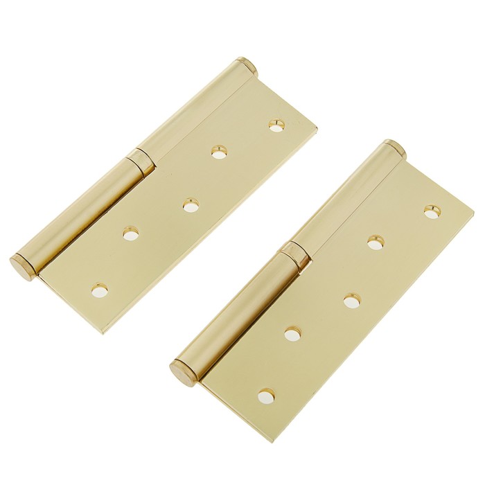 Петля 750-5"-FHP-ECO, левая 120х80х2.5 мм, цвет матовая латунь