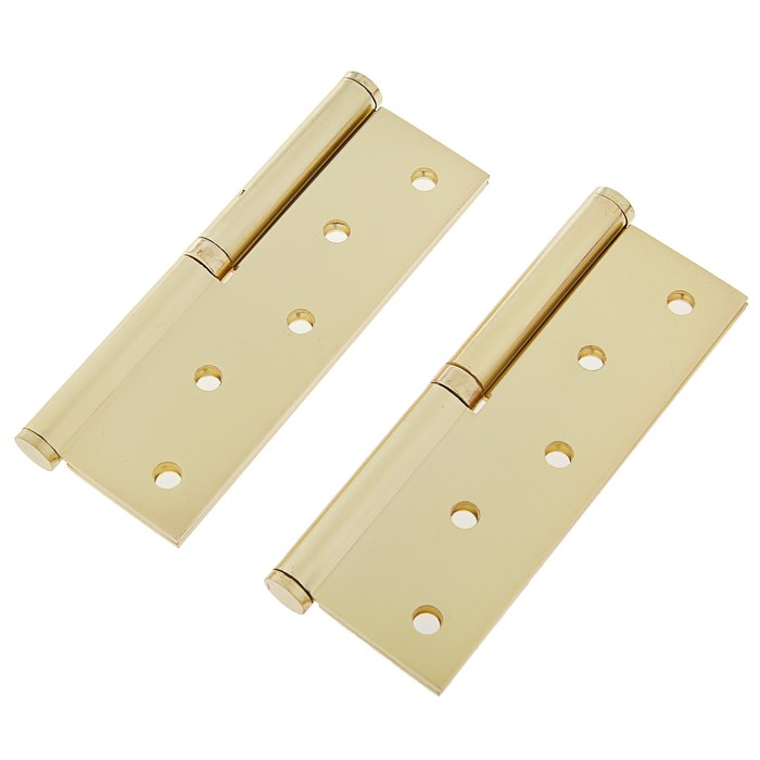 Петля 750-5"-FHP-ECO, правая 120х80х2.5 мм, цвет матовая латунь