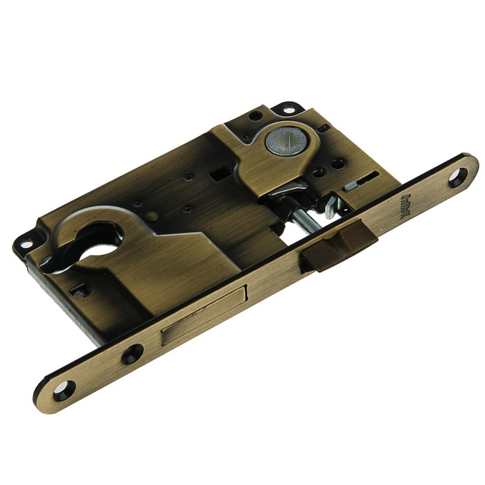 Корпус замка 25-85 мм, под цилиндр, цвет старинная бронза