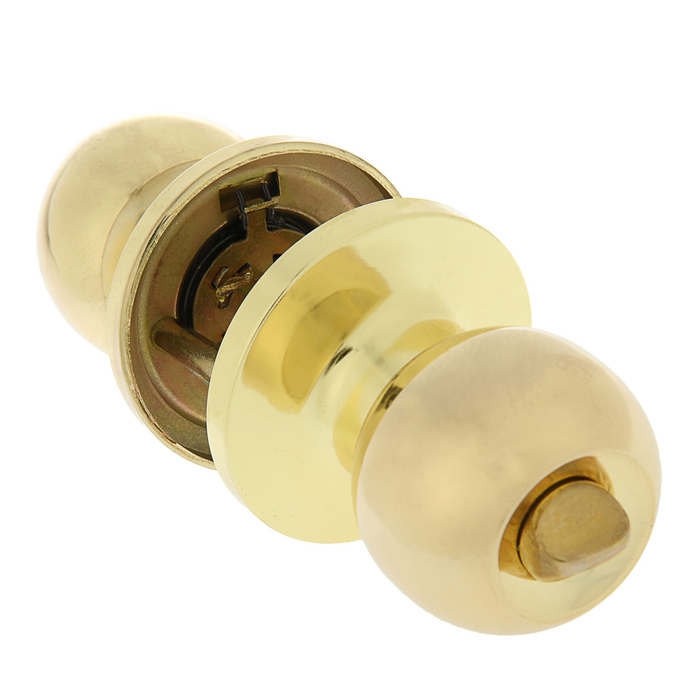 Защелка ЗШ-03, м/к, с фиксатором, цвет золото