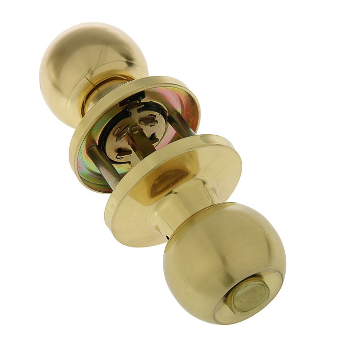 Защелка ЗШ-01, м/к, ключ/фиксатор, цвет матовое золото