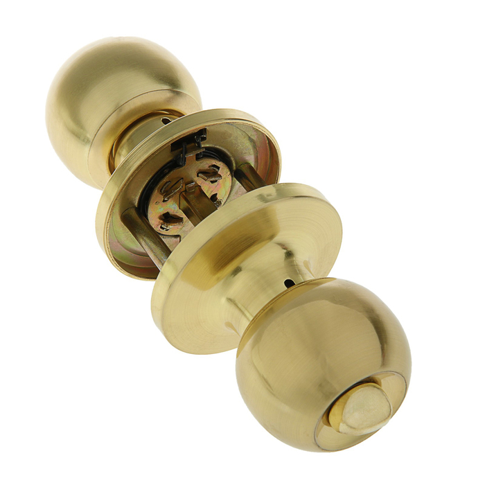 Защелка ЗШ-03, м/к, с фиксатором, цвет матовое золото