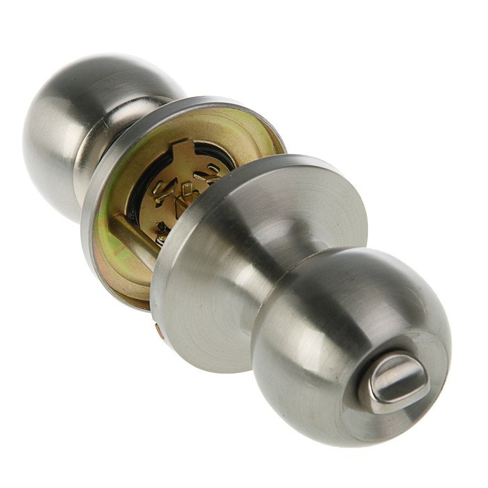 Защелка ЗШ-01, м/к, ключ/фиксатор, цвет матовый никель