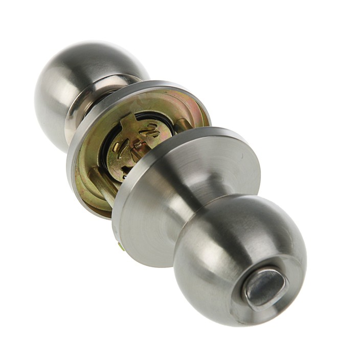 Защелка ЗШ-03, м/к, с фиксатором, цвет матовый никель