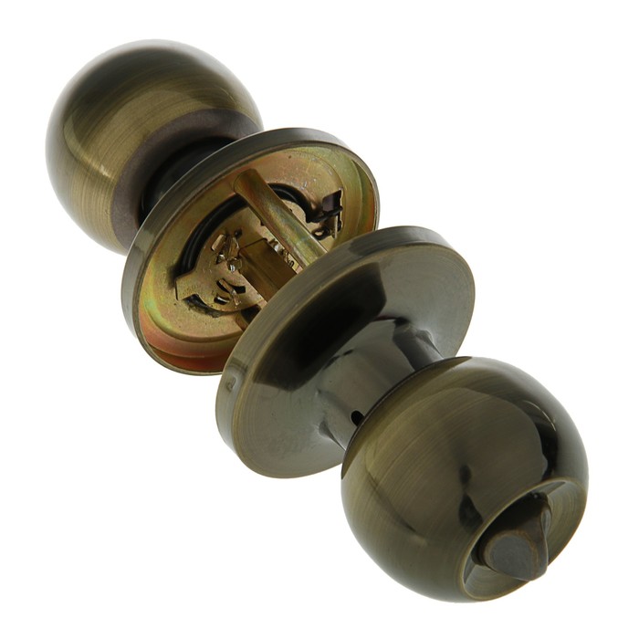 Защелка ЗШ-03, м/к, с фиксатором, цвет старинная бронза