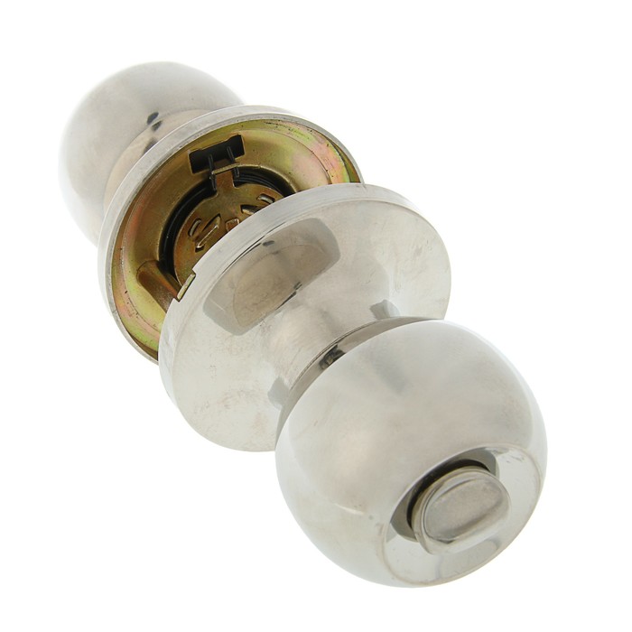 Защелка ЗШ-01, м/к, ключ/фиксатор, цвет хром