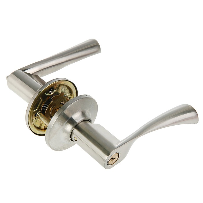 Защелка ЗВ2-01, м/к, ключ/фиксатор, цвет матовый никель