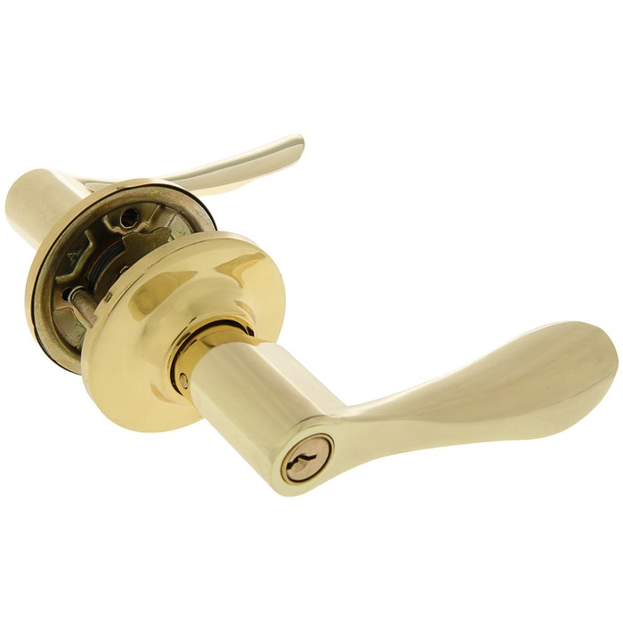 Защелка ЗВ3-01, м/к, ключ/фиксатор, цвет золото