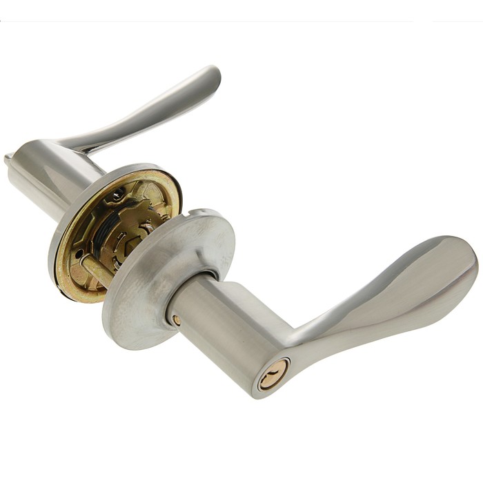 Защелка ЗВ3-01, м/к, ключ/фиксатор, цвет матовый никель