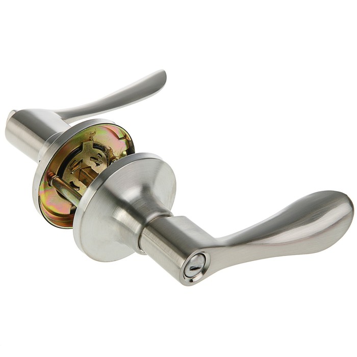 Защелка ЗВ3-03, м/к, с фиксатором, цвет матовый никель