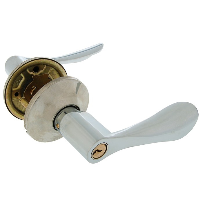 Защелка ЗВ3-01 м/к, ключ/фиксатор, цвет хром