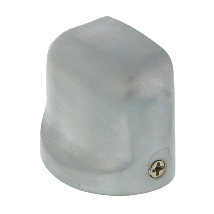 Ограничитель дверной магнитный 802, напольный, цвет матовый хром