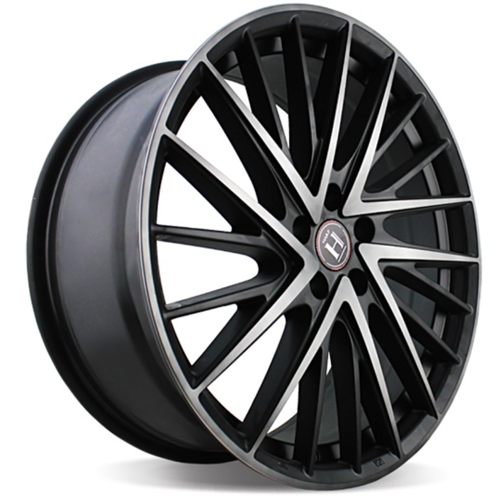 Диск HARP Y-697 8.5x20/5x112 ET35 D66.6 SATIN-BLACK-W-MACHINED-FACE-AND-TINTED-CLEAR