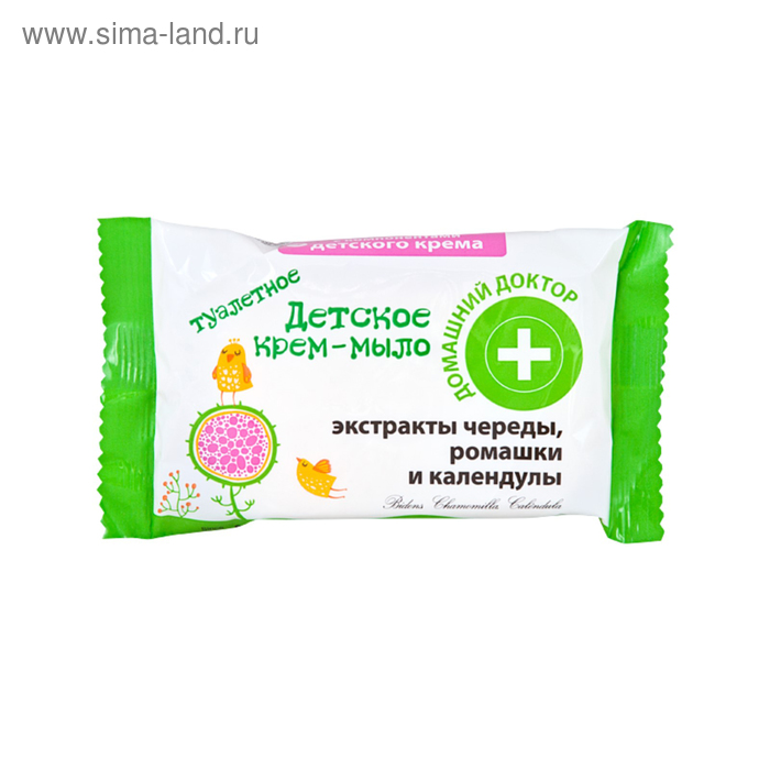 Детское крем-мыло, с экстрактом череды, ромашки и календулы, 70 г