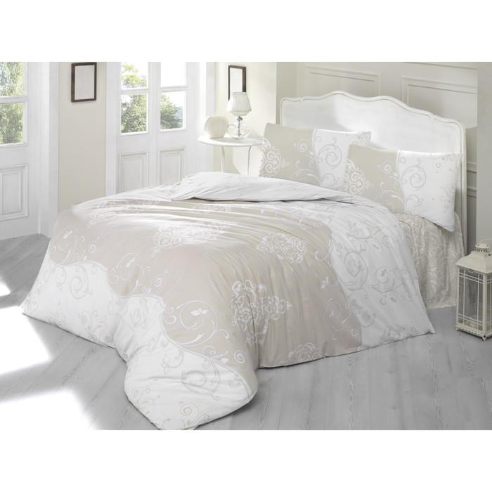 КПБ 1,5 сп Melina, 160х240 см, 160х220 см, 50х70 см-1 шт., бежевый