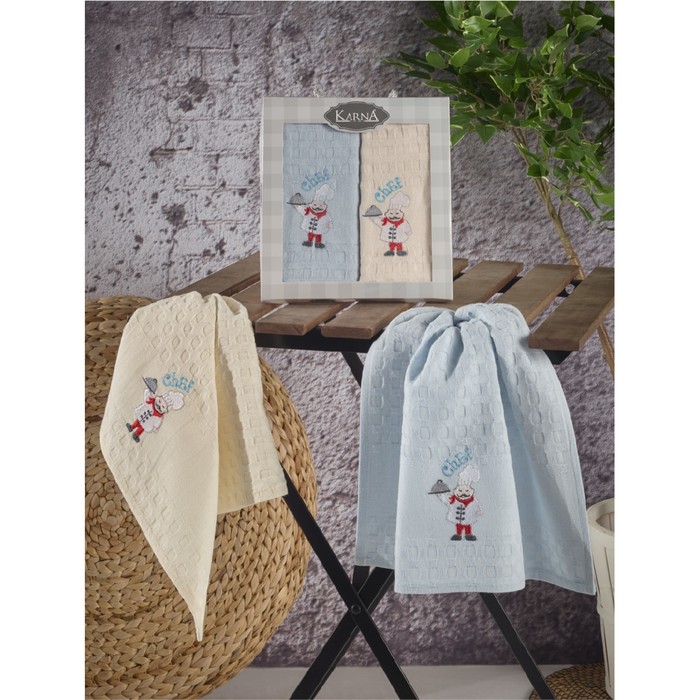 Набор салфеток Eke, размер 45х65 см-2 шт., вафля 220 г/м2 V2