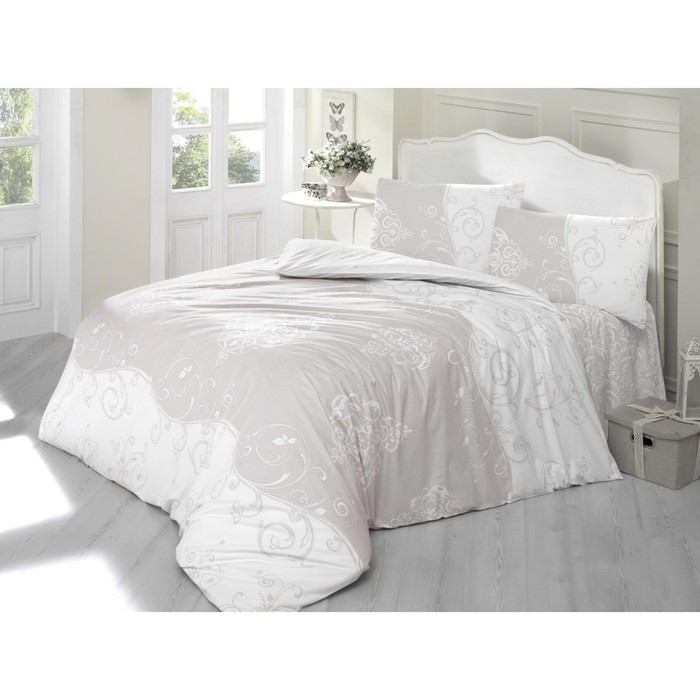 КПБ 1,5 сп Melina, 160х240 см, 160х220 см, 50х70 см-1 шт., кофейный