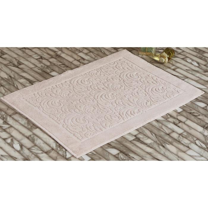 Коврик махровый Esra, размер 50х70 см, абрикосовый