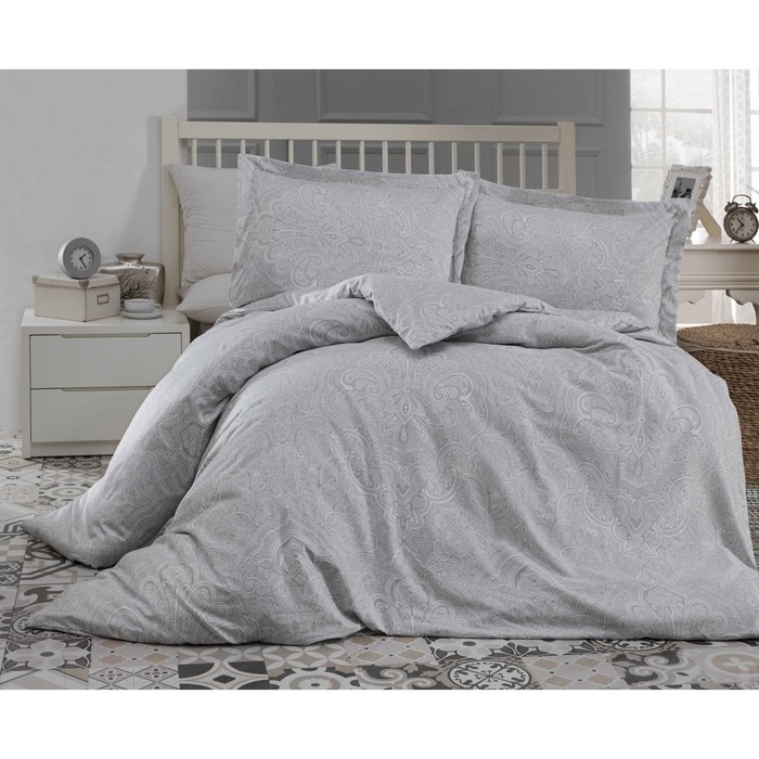 КПБ евро Easter, 240х260 см, 200х220 см, 50х70 см-4 шт., серый