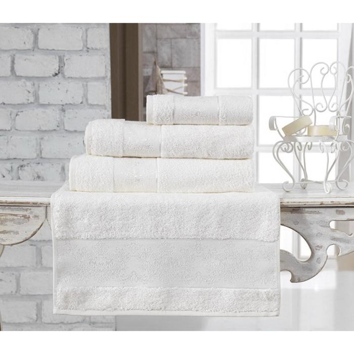 Полотенце Pandora, размер 90х150 см, кремовый, махра 500 г/м2