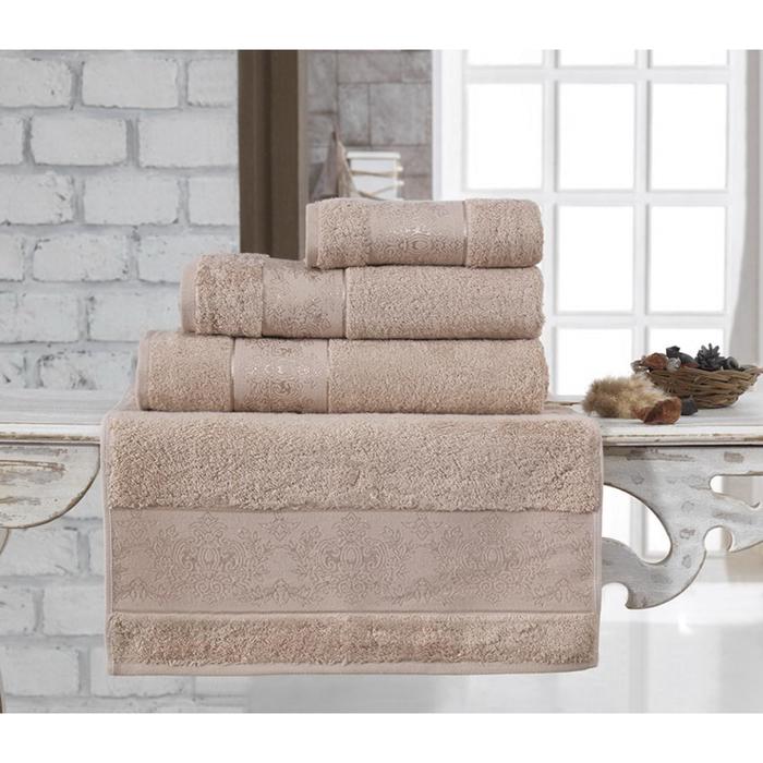 Полотенце Pandora, размер 90х150 см, капучино, махра 500 г/м2