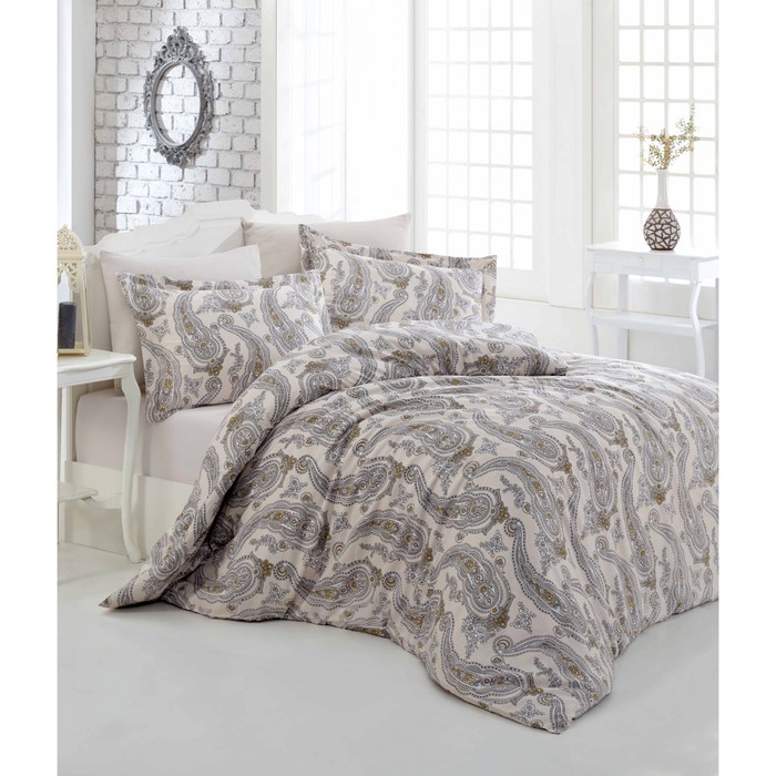 КПБ евро Tina, 240х260 см, 200х220 см, 50х70 см-4 шт., бежевый