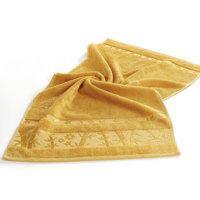 Полотенце Elit, размер 70х140 см, горчичный, бамбук, 550 г/м2